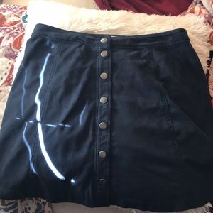 Super soft button up skirt